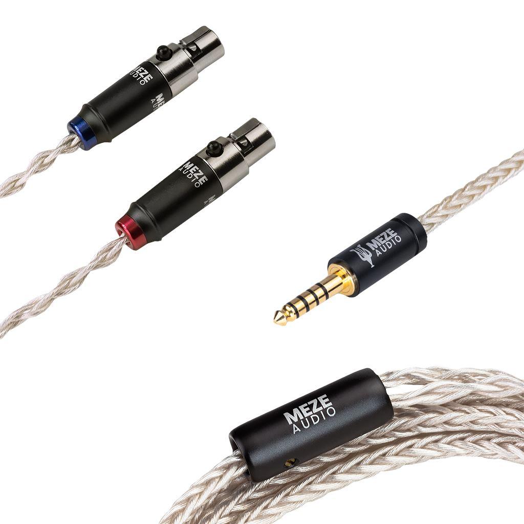 Meze Audio Silver PCUHD 4-Pin Mini-XLR Replacement Cable - Image 2